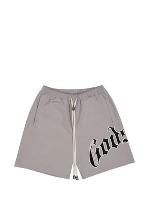 GODSPEED logo drawstring shorts - Grey