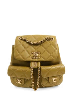 CHANEL Pre-Owned CC Duma backpack - Green