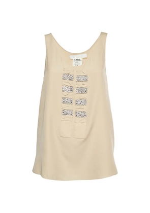 Chloé Pre-Owned embellished sleeveless top - Neutrals