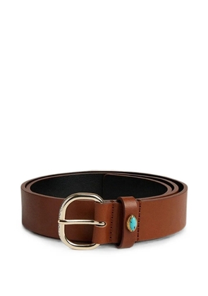 MOMONÌ Desierto studded-details leather belt - Brown
