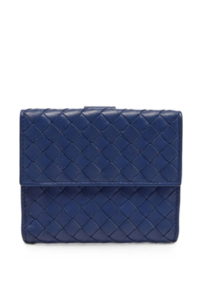 Bottega Veneta Pre-Owned Intrecciato flap wallet - Blue