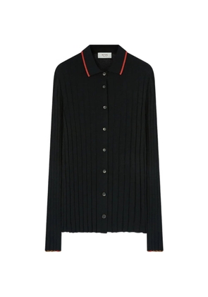 RETORI ribbed-knit button-down cashmere cardigan - Black