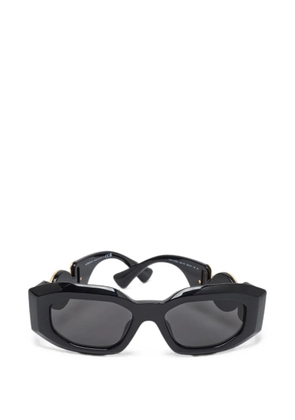 Versace Pre-Owned Medusa hardware rectangle-frame sunglasses - Black