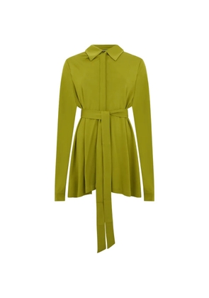 Alberta Ferretti belted shirt - Green