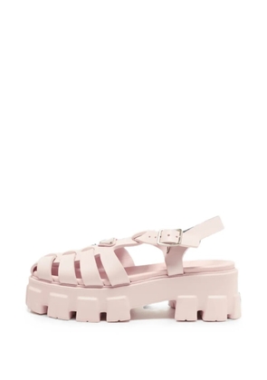 Prada Pre-Owned Monolith slingback sandals - Pink