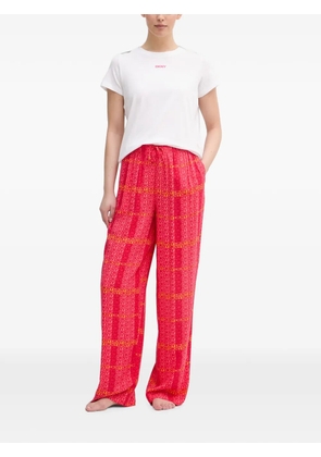 DKNY logo-print pajama set - Red