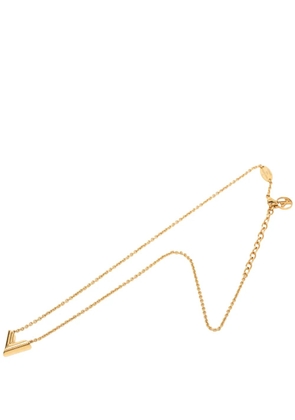 Louis Vuitton Pre-Owned 2022 Gold Plated Essential V Necklace costume necklace