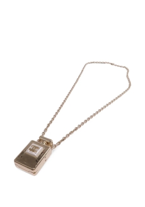 CHANEL Pre-Owned CC perfume bottle necklace - Gold