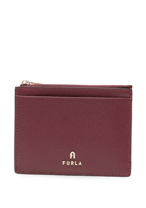 Furla L Camelia logo-plaque card holder - Red