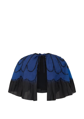 Alberta Ferretti sequin-embellished cape - Black