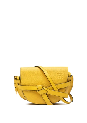 Loewe Pre-Owned 2018 Mini Leather Gate crossbody bag - Yellow