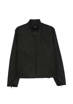 Gucci GG-monogram zip-up jacket - Black