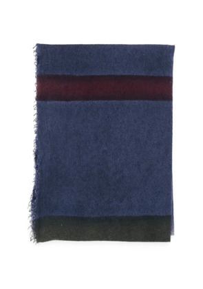 Faliero Sarti Eros fringed scarf - Blue