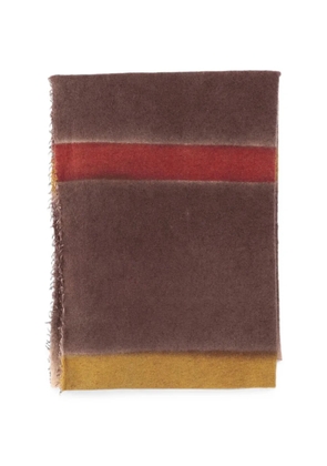 Faliero Sarti Eros fringed scarf - Brown