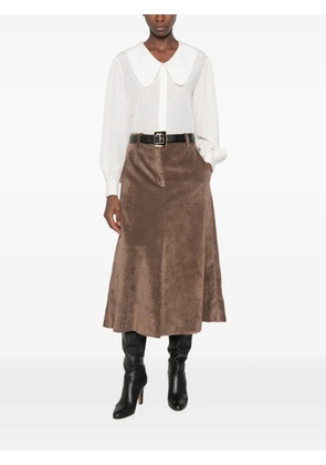 Chloé scalloped peter pan collar blouse - White