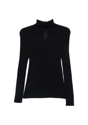 Fabiana Filippi ribbed-knit roll-neck sweater - Blue