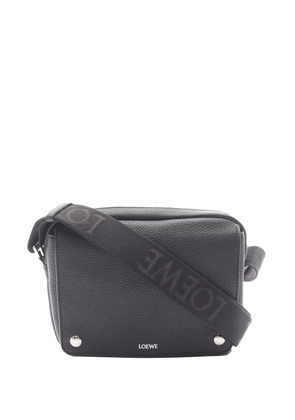 Loewe Pre-Owned 2026 Medium Leather Pebble Messenger Bag crossbody bag - Black