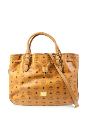 MCM Pre-Owned logo-print tote bag - Brown