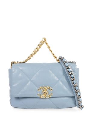 CHANEL Pre-Owned C19 CC turn-lock shoulder bag - Blue