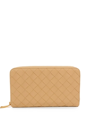 Bottega Veneta Pre-Owned Intrecciato zip-around wallet - Neutrals