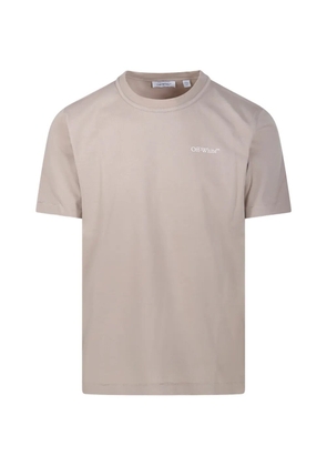 Off-White logo-print T-shirt - Neutrals