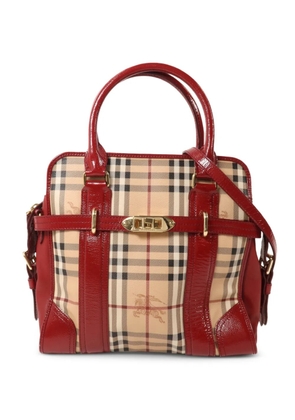 Burberry Pre-Owned Haymarket Check Minford tote bag - Red