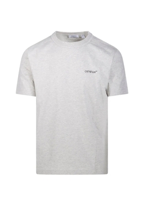 Off-White logo-print T-shirt - Grey