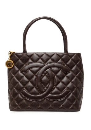 CHANEL Pre-Owned 1997-1999 Caviar Medallion tote bag - Brown