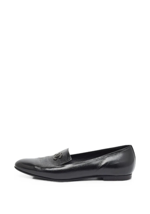 CHANEL Pre-Owned CC leather loafers - Black