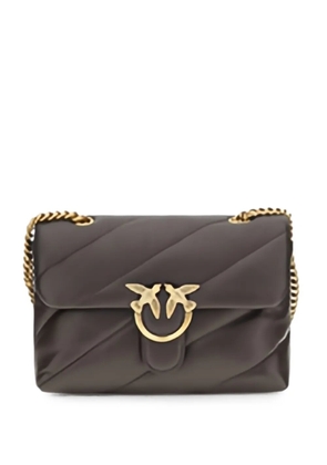 PINKO medium Love quilted-leather shoulder bag - Brown
