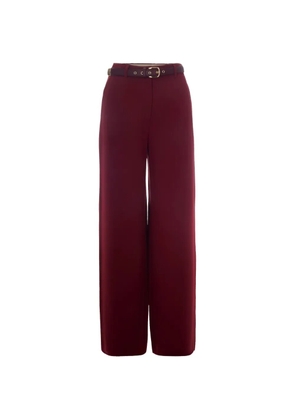 Max Mara belted wide-leg trousers - Red