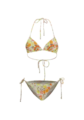 ZIMMERMANN Solstice floral-print bikini - Neutrals