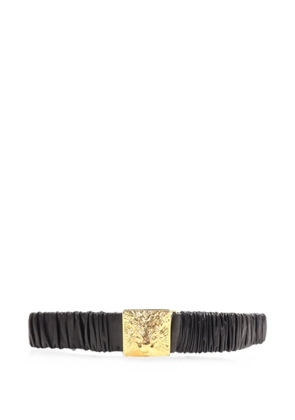 CHANEL Pre-Owned lion-head buckle belt - Black