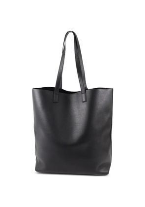 Saint Laurent Pre-Owned logo-detail leather tote bag - Black