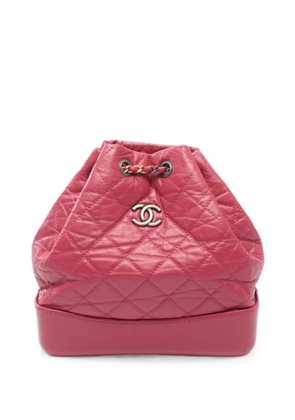 CHANEL Pre-Owned 2018-2019 Gabrielle quilted backpack - Pink