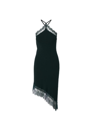 LIU JO knit midi dress with lace - Green