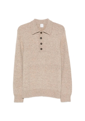 Eleventy button-placket polo-collar polo shirt - Neutrals