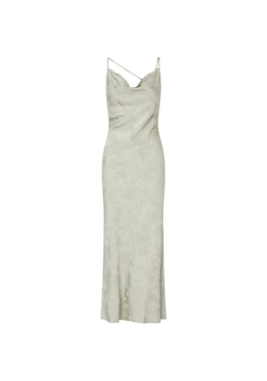 LIU JO long jacquard dress - Green