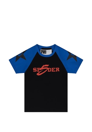 SP5DER star-print raglan-sleeve T-shirt - Black
