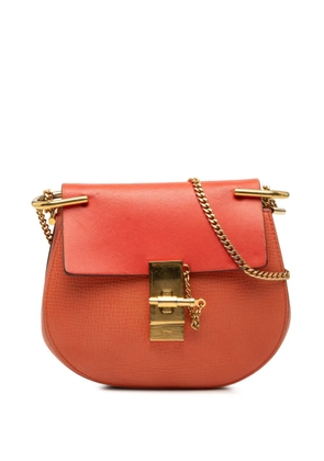 Chloé Pre-Owned 2016 Small Leather Drew crossbody bag - Orange