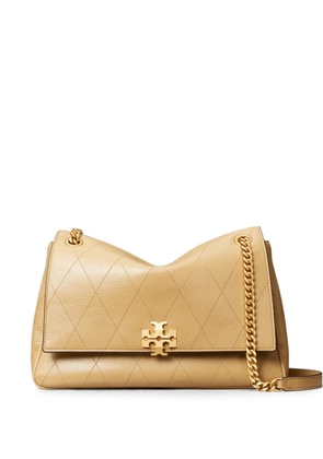 Tory Burch medium Charlie diamond-quilted shoulder bag - Neutrals