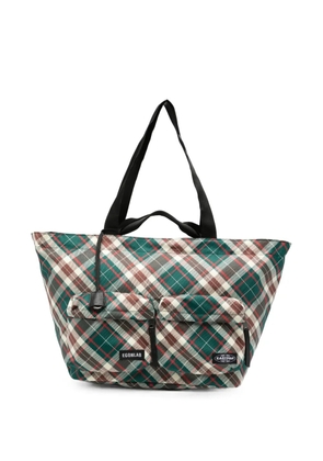 Eastpak Egon check-pattern tote bag - Green