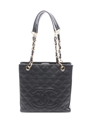 CHANEL Pre-Owned 2003-2004 Caviar Petite Shopping tote bag - Black