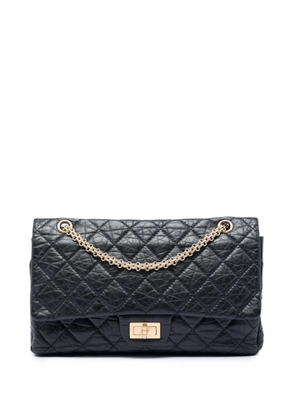 CHANEL Pre-Owned 2010-2011 Quilted Aged Calfskin Reissue 2.55 Double Flap 227 shoulder bag - Black