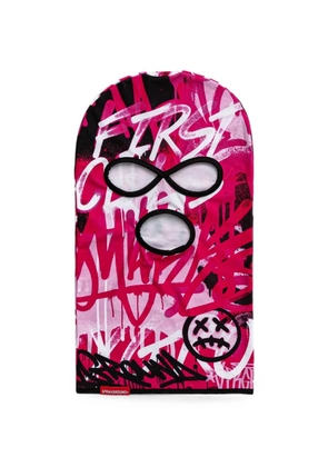 Sprayground graffiti-print balaclava - Pink