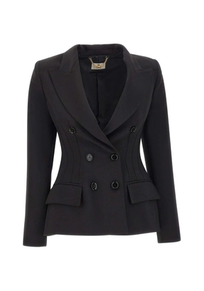 Elisabetta Franchi double-breasted darted jacket - Black