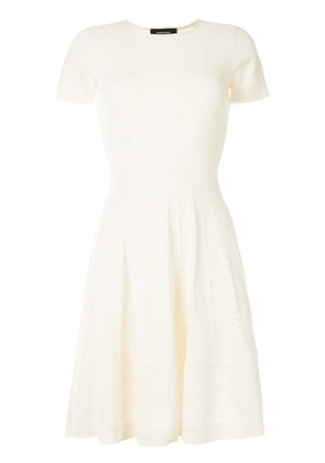 DSQUARED2 flared knitted dress - White