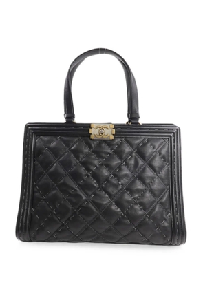 CHANEL Pre-Owned Boy quilted leather tote bag - Black
