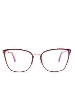 TOM FORD Eyewear butterfly-frame glasses - Red