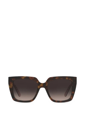 Love Moschino tortoiseshell-effect square-frame sunglasses - Brown